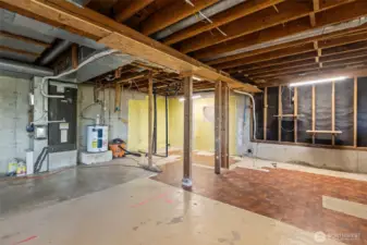 Large Unfinished Basement