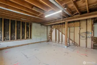 Large Unfinished Basement