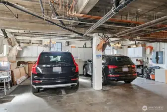 Two Secure under Building Parking Spaces