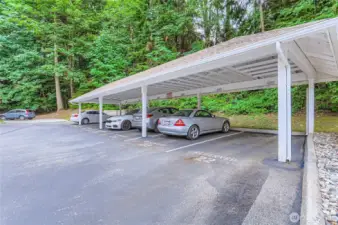 Covered parking spot #22