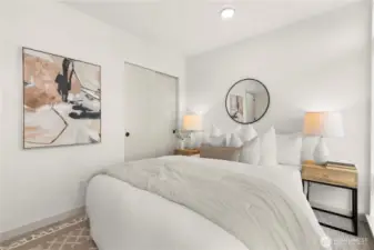 Photos are of similar staged model home.