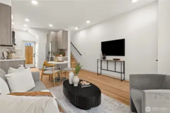 Photos are of similar staged model home.