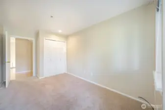 Bedroom #2 looking towards entryway