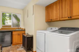 Main floor laundry.