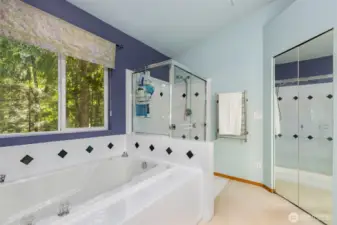 Five piece primary bath.