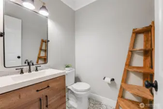 Main floor half bath