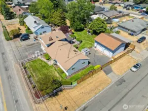 House and shop overhead view.