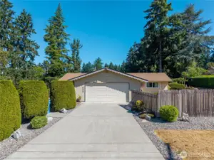 well cared for rambler on a HUGE corner lot