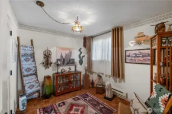 Bedroom one is the first one that greets you