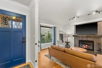 Entry and living area