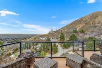 Amazing city, river, mountain views.