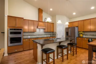 Beautiful kitchen with all amenities including walk-in pantry storage