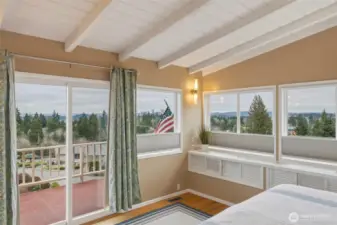 View for miles from the primary bedroom suite