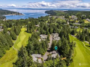 This beautiful home offers peaceful, worry free living!  HOA maintains: landscaping, exterior building maintenance,roofs/gutters,decks/railings,walkways,private road maint & garbage.  This community is prefectly located close to shopping, marina, golf course and amenities, walking trails and much more.