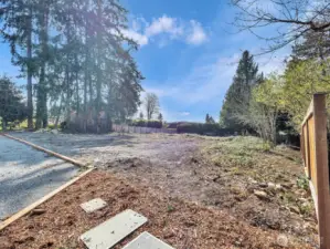 Spacious lot in a peaceful setting facing East off 94th Ave NE.