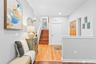 Half flight upstairs to bedrooms