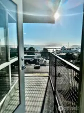 Your own Deck with Fantastic Views and Sea Breezes-always a little cooler in Summer