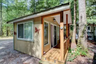 Shed for storage/flex area