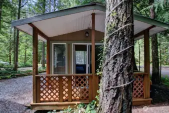 Covered front porch