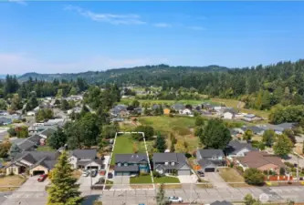 Large, oversized lot with no one behind you.
