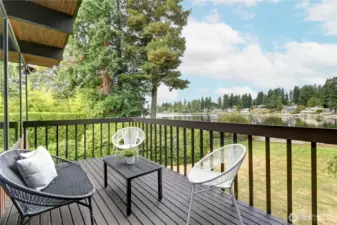 Deck off of living room
