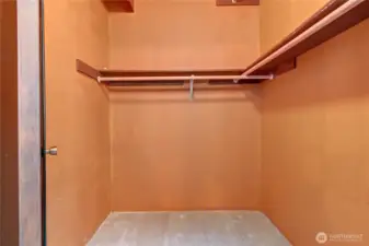 Primary closet