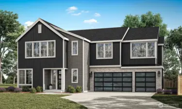 Plans and elevations are artist's renderings only, may not accurately represent the actual condition of a home as constructed and may contain options or furnishings which are not standard.