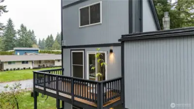 View of deck from drone