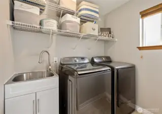 Spacious laundry room