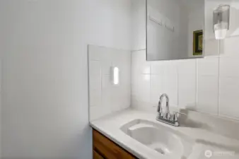 powder room off laundry room