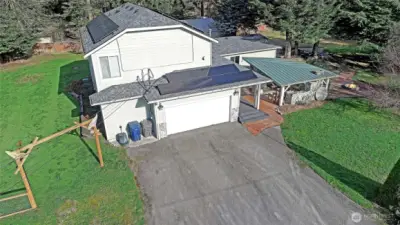 Aerial view facing Northeast.