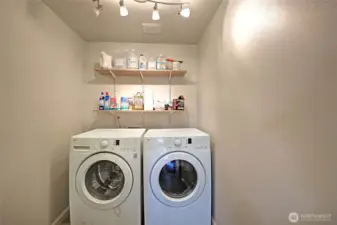 Utility room is located on the main level.
