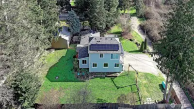 Aerial view facing East