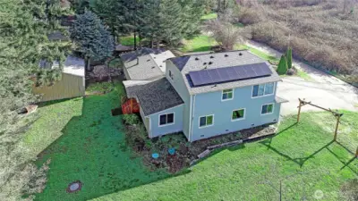 Aerial view facing Southeast