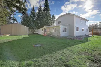 Plenty of room for gardening, playing