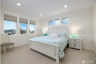 Spacious primary bedroom located on main level.
