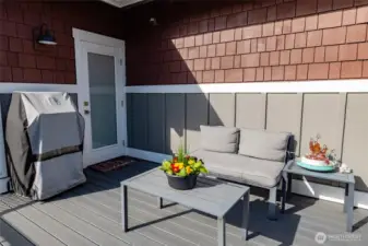 Enjoy morning and afternoon sun, perfect for relaxing.