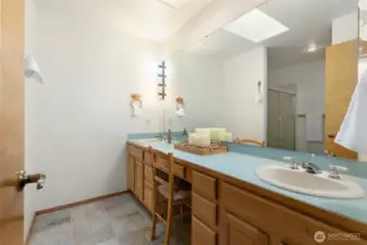 Large primary bathroom off the primary bedroom