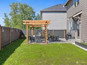 With its lush grass, charming pergola, inviting swinging egg chair, and flourishing garden spaces, the backyard of this home offers a serene sanctuary where you can escape, unwind, and create lasting memories with loved ones for years to come.