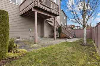 Fully fenced yard.