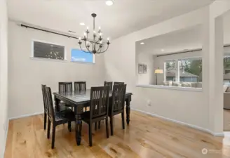 Lovely formal dining room.