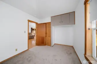 Bedroom #2 with new carpet.