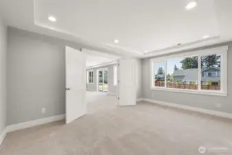 Options are endless on the spacious lower level.  This extra room provides flexibility for media, hobbies, play, & more.