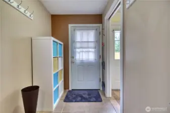 Separate access to laundry/mud room