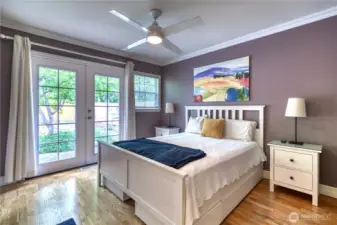 Master Bedroom view to yard