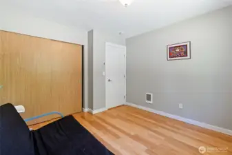 Bedroom 3 closet space.
