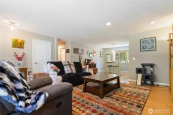 Another view of the family room to the dining room