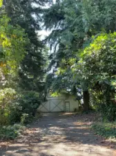 Driveway to "front" side of house.