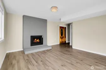 Used as primary suite. Could be family room and office if desired.