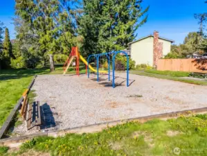 One of the many parks at the end of the cul-de-sac.